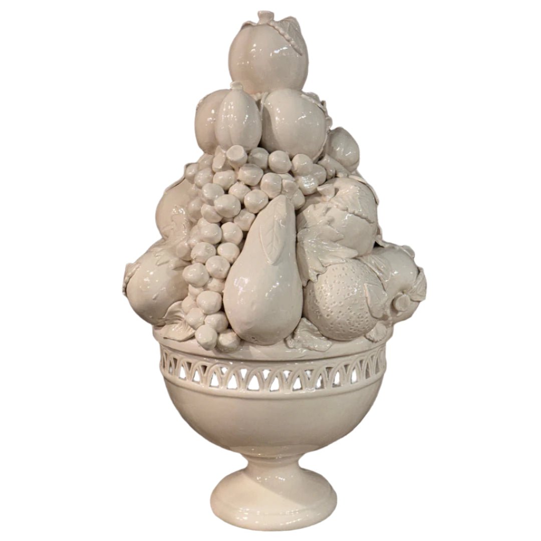 Ceramic Bassano del Grappa Fruit Compote | Italian |1950 - Suzie Anderson Home