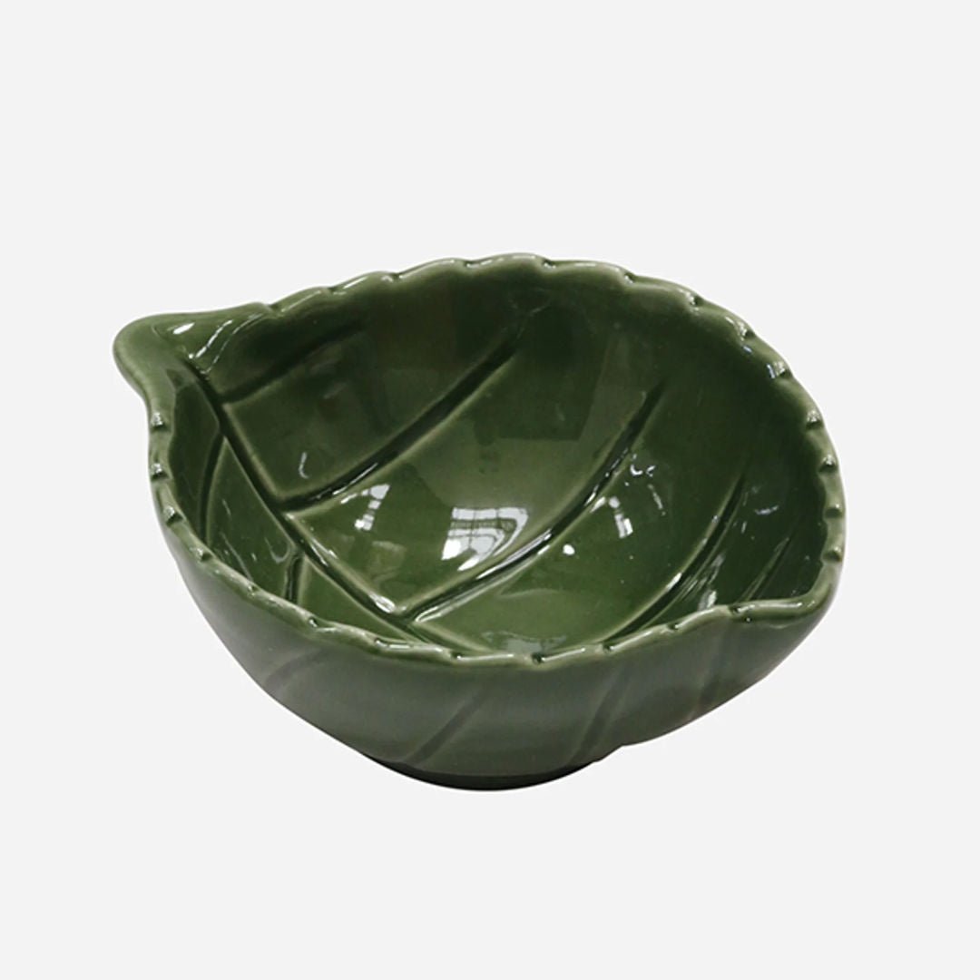 Ceramic Green Vine Leaf Dish | Small - Suzie Anderson Home