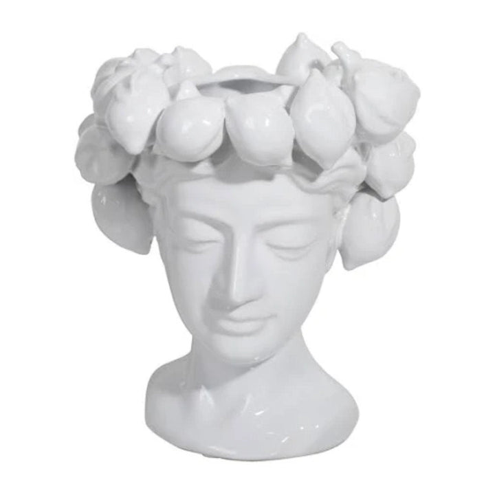 Ceramic Lemon Head Vase | White - Suzie Anderson Home
