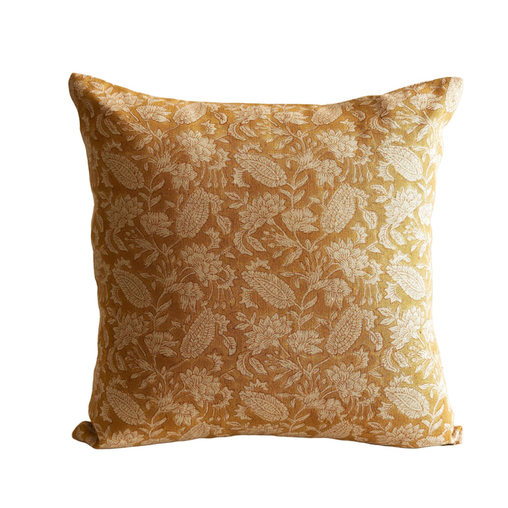Jodhpur Linen Cushion Cover | Ochre | 50x50cm
