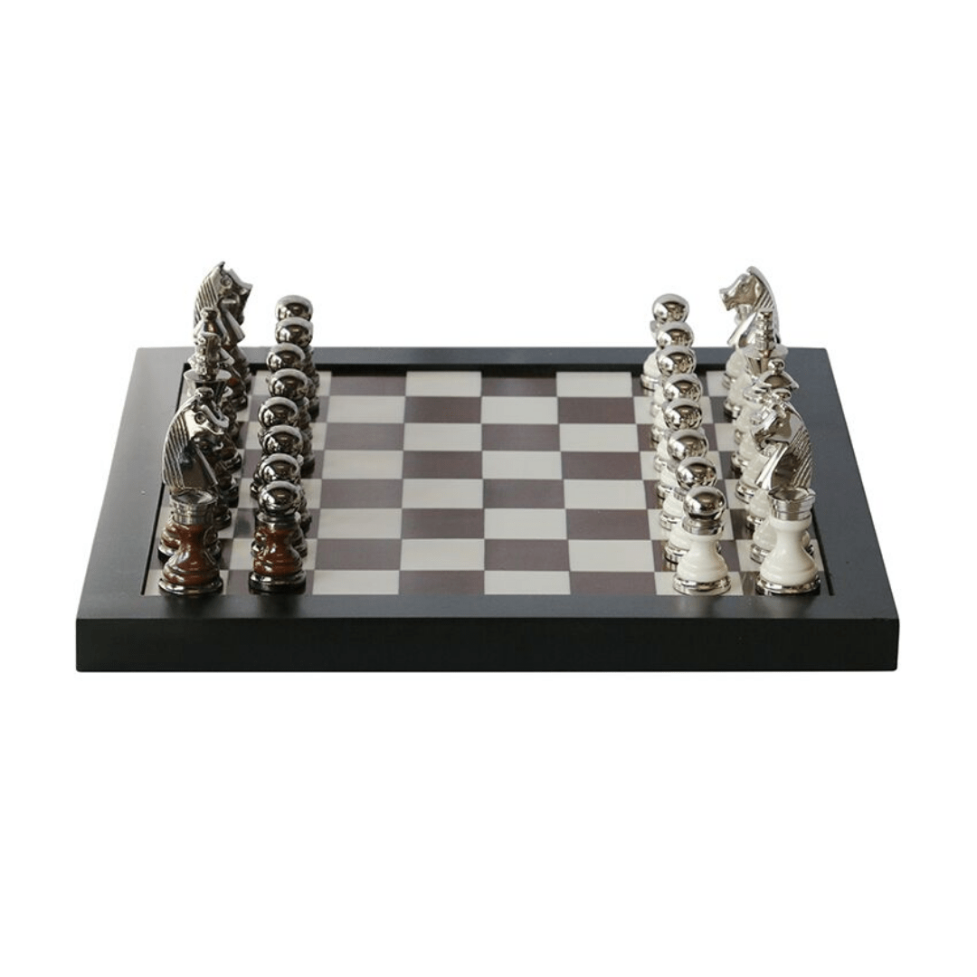 Chess Set | Aluminium & Resin - Suzie Anderson Home