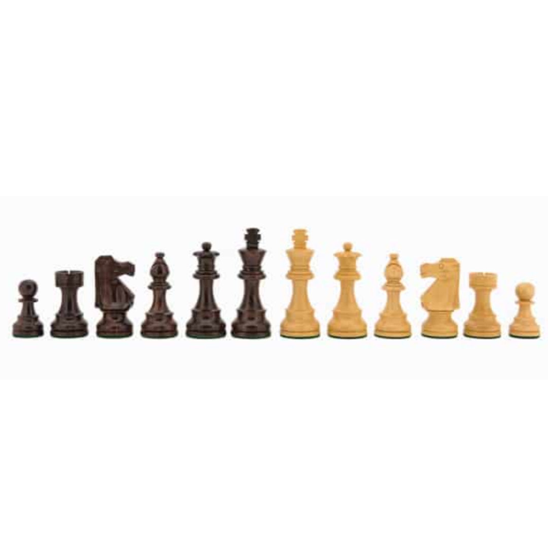 Dal Rossi Staunton Chess Set with Walnut Lockable Box 16"