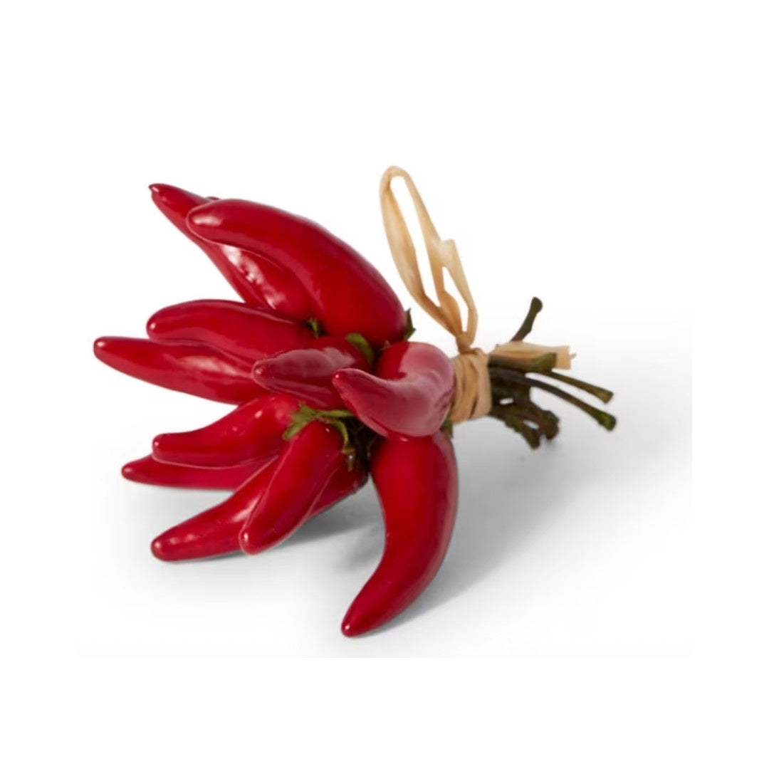 Faux Red Chilli Bunch
