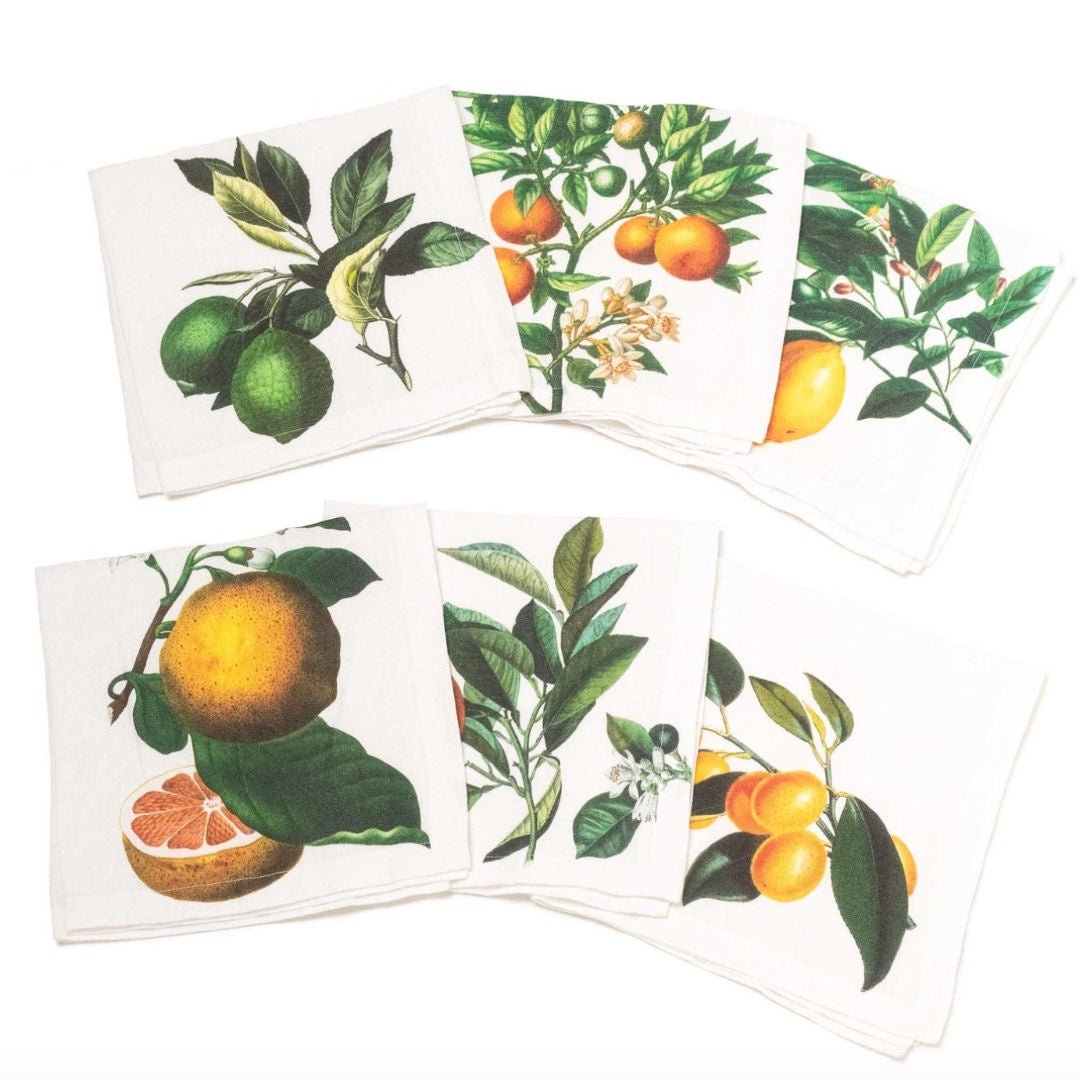 Citrus | Linen Napkins | Set of 6 mixed - Suzie Anderson Home