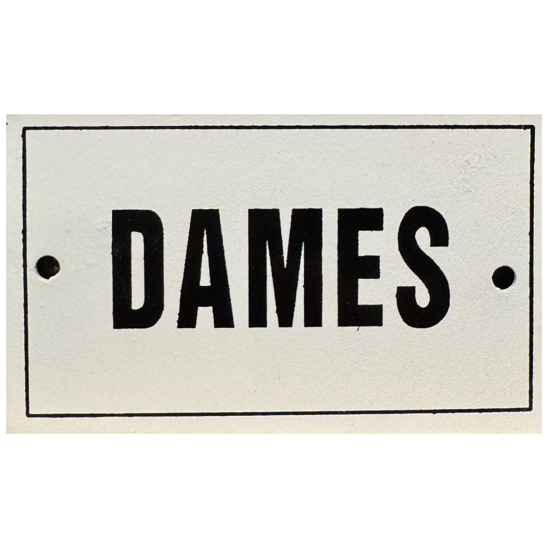 Classic French Style Enamel Plaque | Dames | 10 x 6cm - Suzie Anderson Home
