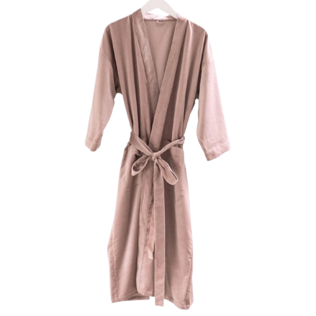 Nokori Housecoat | Pink Clay-Suzie Anderson Home