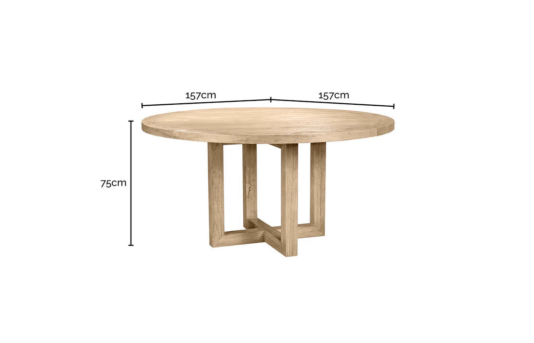 Shore Reclaimed Elm Dining Table | 150cm Round