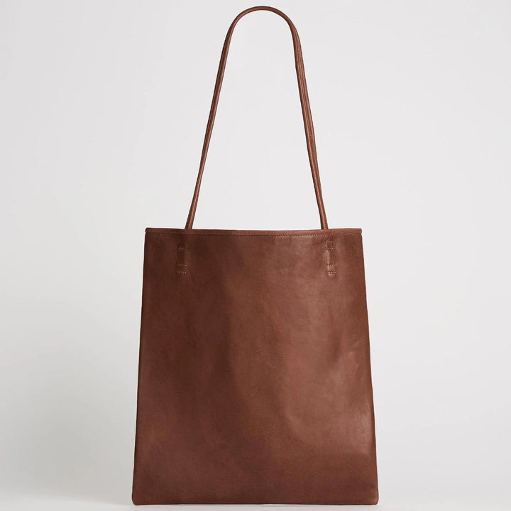 Juju | Logan Tote Leather Bag | Cognac