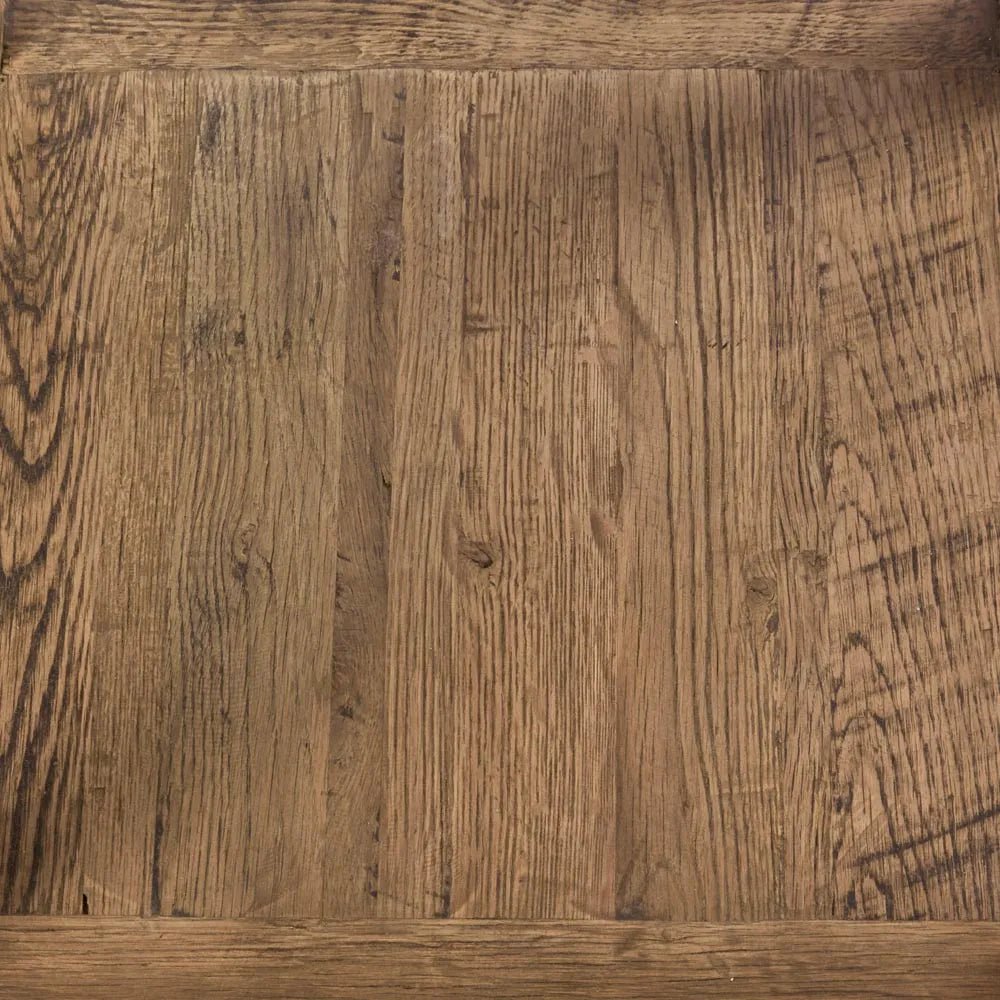 Colorado Marble Top Side Table | Natural Oak Base | W50 x H50cm - Suzie Anderson Home