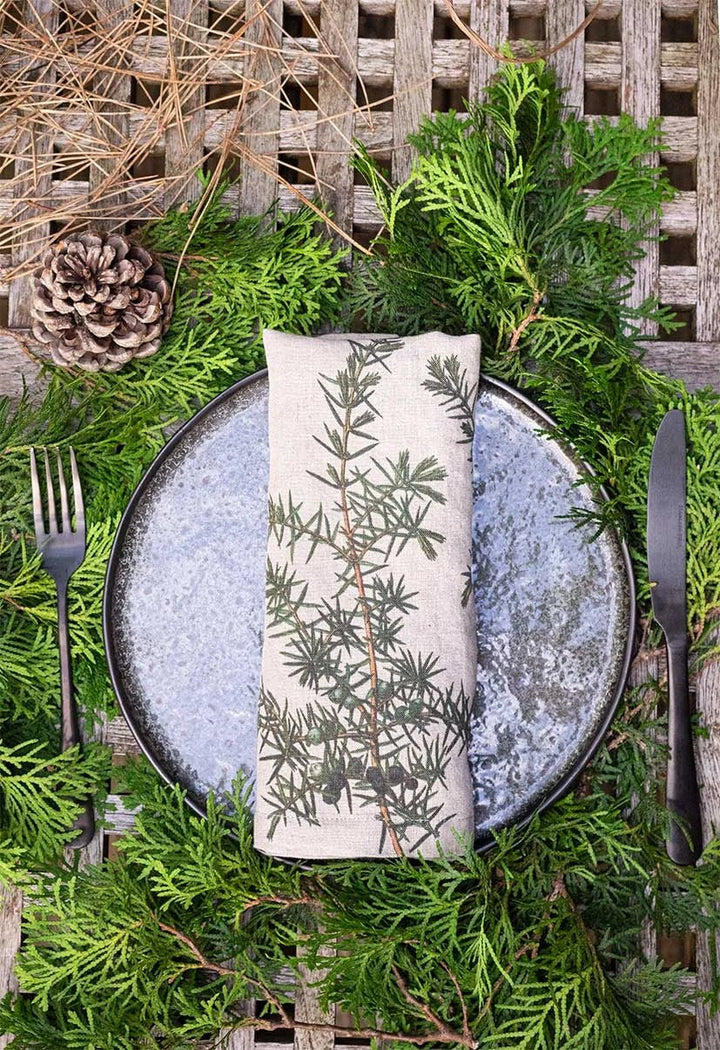 Conifer Trees | Linen Napkin | SET OF 6 - Suzie Anderson Home