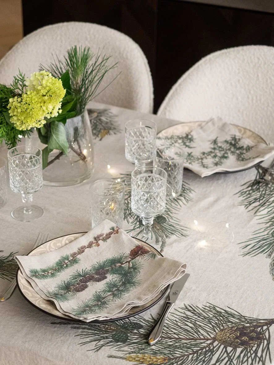 Conifer Trees | Linen Napkin | SET OF 6 - Suzie Anderson Home