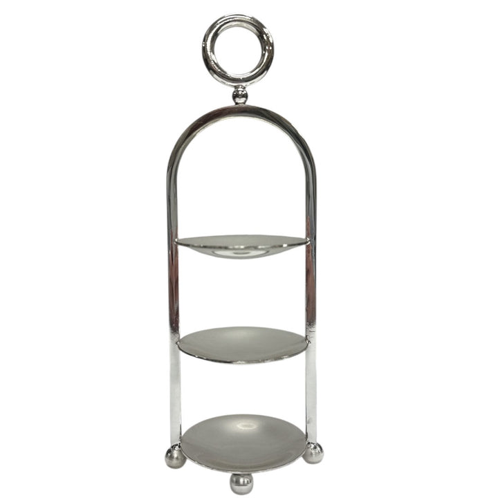 3 Layer XS Silver Macaron stand | Handcrafted in Turkey
