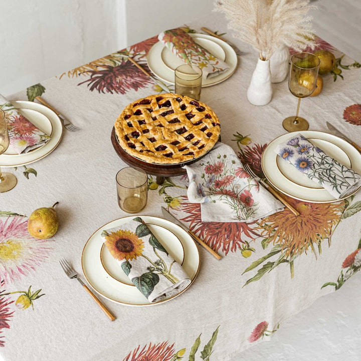 Country Flowers | Linen Napkin | SET OF 6 - Suzie Anderson Home