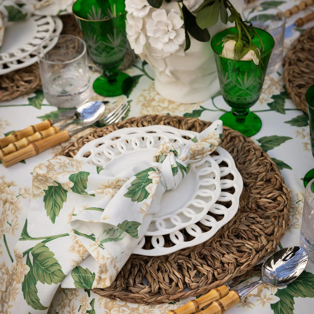 Cream Hydrangea Napkins | SET OF 4 - Suzie Anderson Home