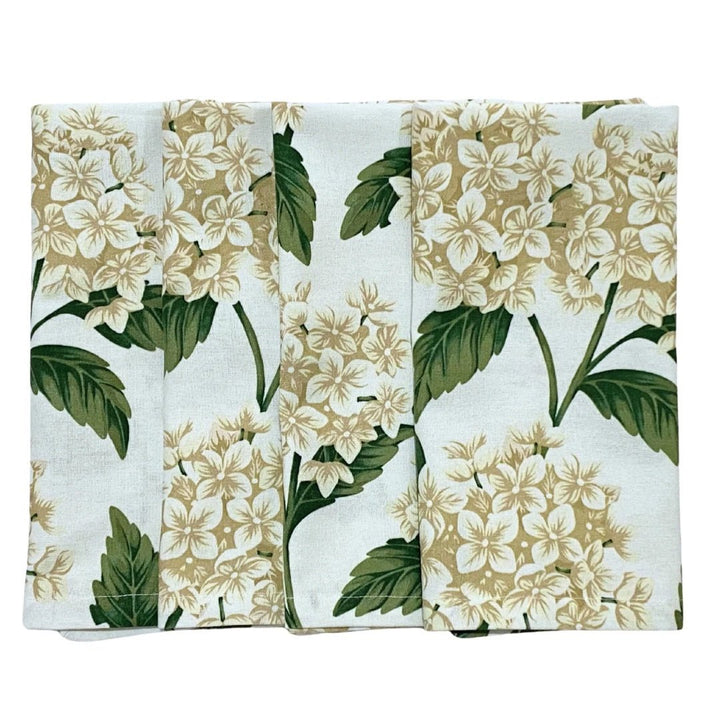 Cream Hydrangea Napkins | SET OF 4 - Suzie Anderson Home
