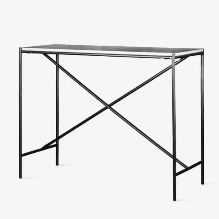 Croix Console Table | Iron/Marble | W100 x D39 x H76cm - Suzie Anderson Home