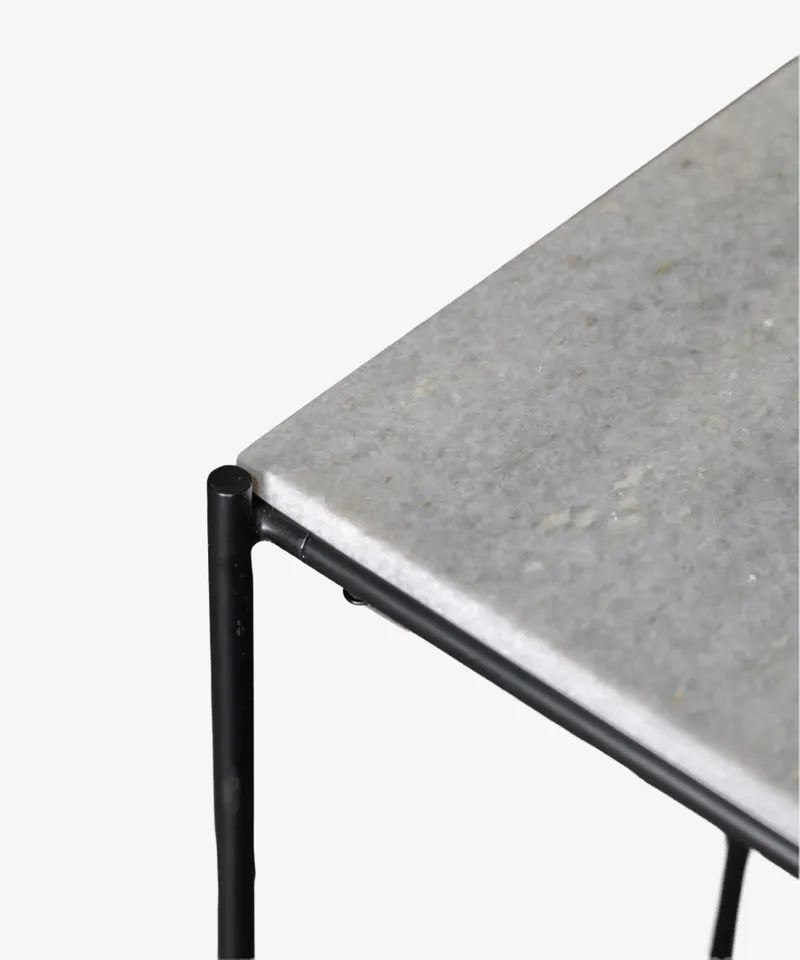 Croix Console Table | Iron/Marble | W100 x D39 x H76cm - Suzie Anderson Home