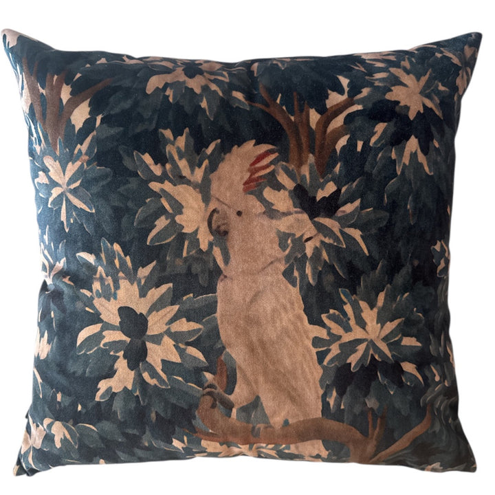Faded Woven Magic Tapestry with Cockatoo Cushion Cover | 55cm x 55cm