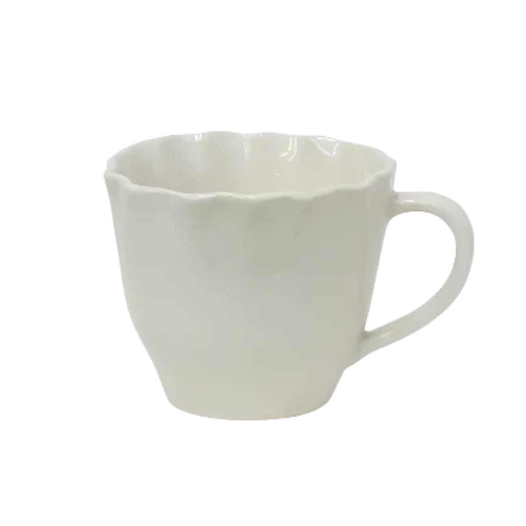 Scallopia Rope Ceramic Tea Cup-Suzie Anderson Home