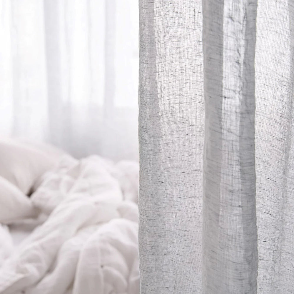 Curtain Linen Drop | Fog - Suzie Anderson Home