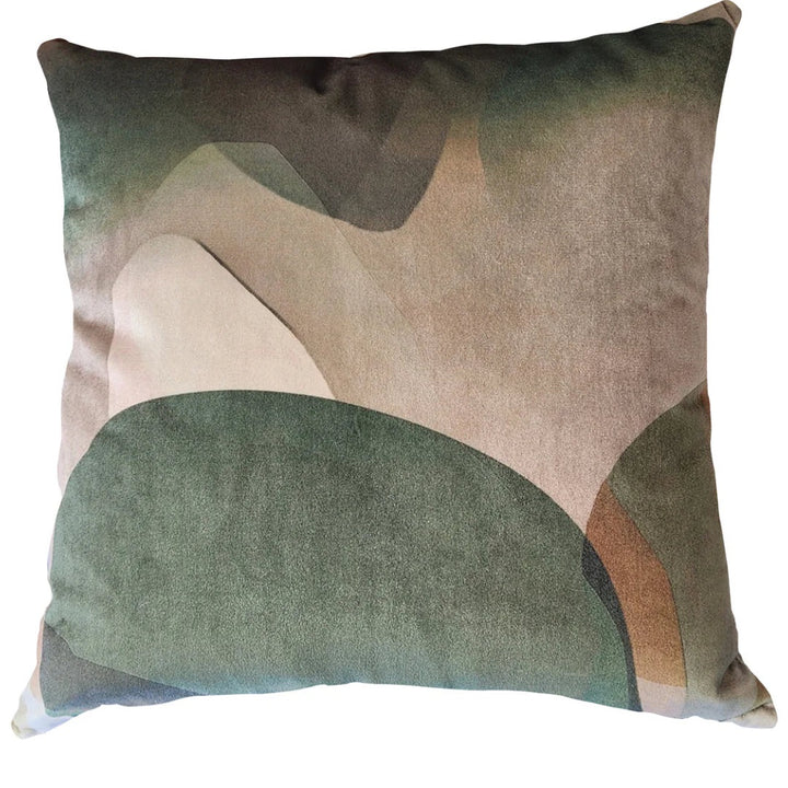 Musical Interlude Olive Velvet Cushion Cover | 55x55cm