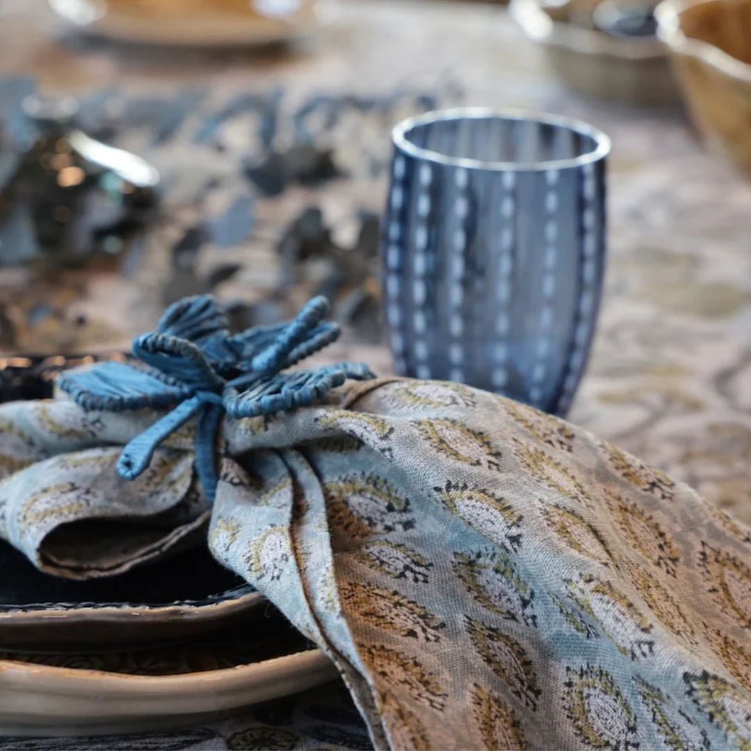 Cypress Parrot Blue Linen Napkins | SET OF 2 - Suzie Anderson Home