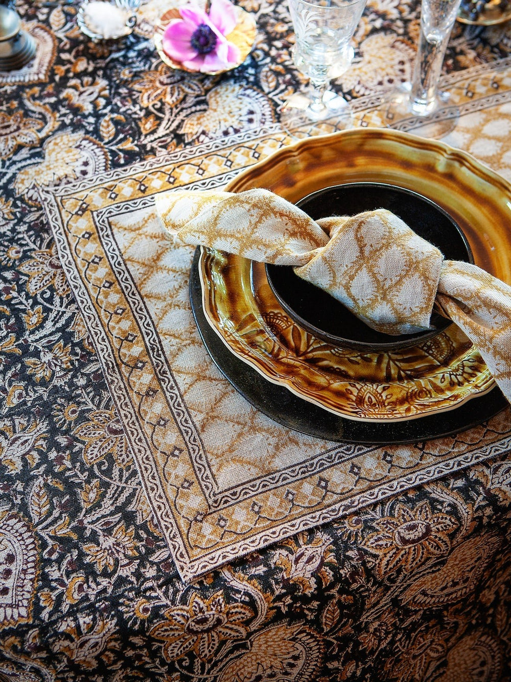 Cypress | SET OF 2 | Ochre Linen Placemat - Suzie Anderson Home