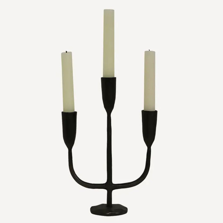 Dax 3 Light Candlestand | Black - Suzie Anderson Home