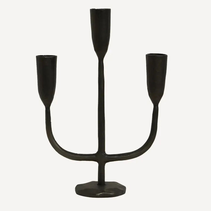 Dax 3 Light Candlestand | Black - Suzie Anderson Home