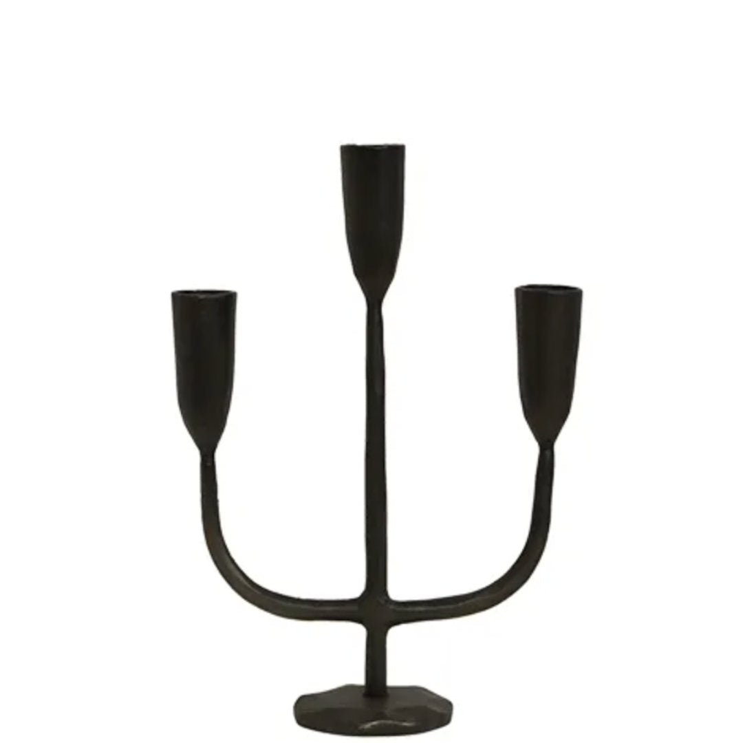 Dax 3 Light Candlestand | Black