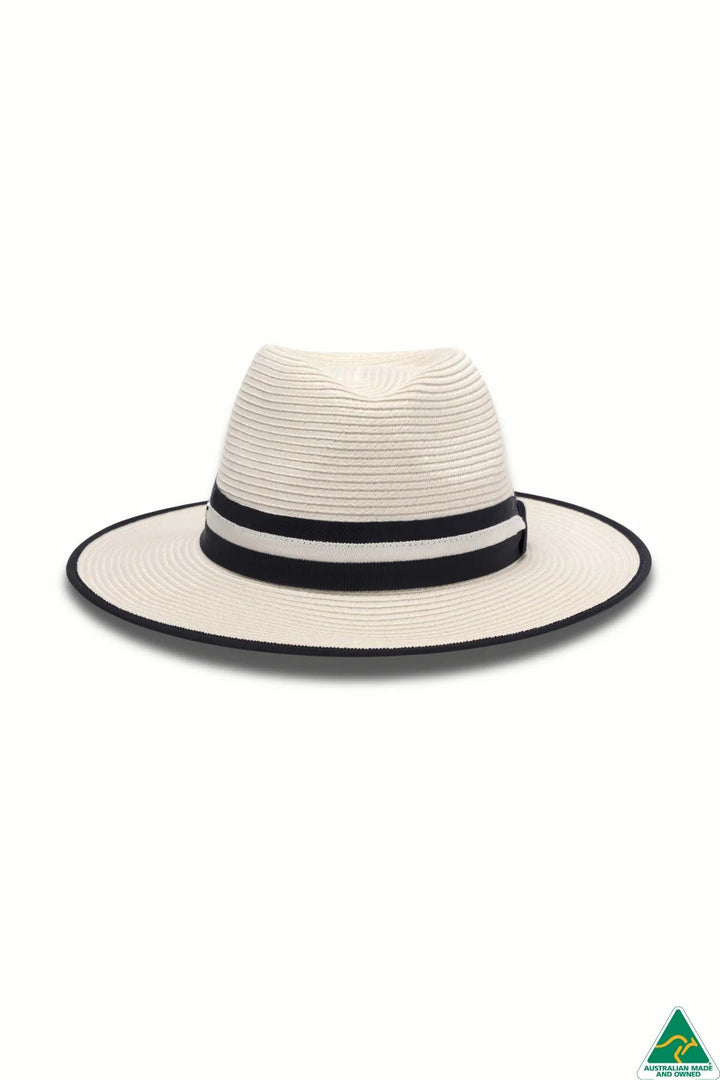 Deborah Hutton Hat 024 | UPF50+ | Windsor Ivory/Navy | 56cm - Suzie Anderson Home