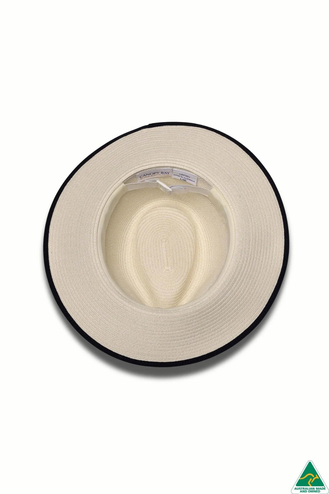 Deborah Hutton Hat 024 | UPF50+ | Windsor Ivory/Navy | 56cm - Suzie Anderson Home