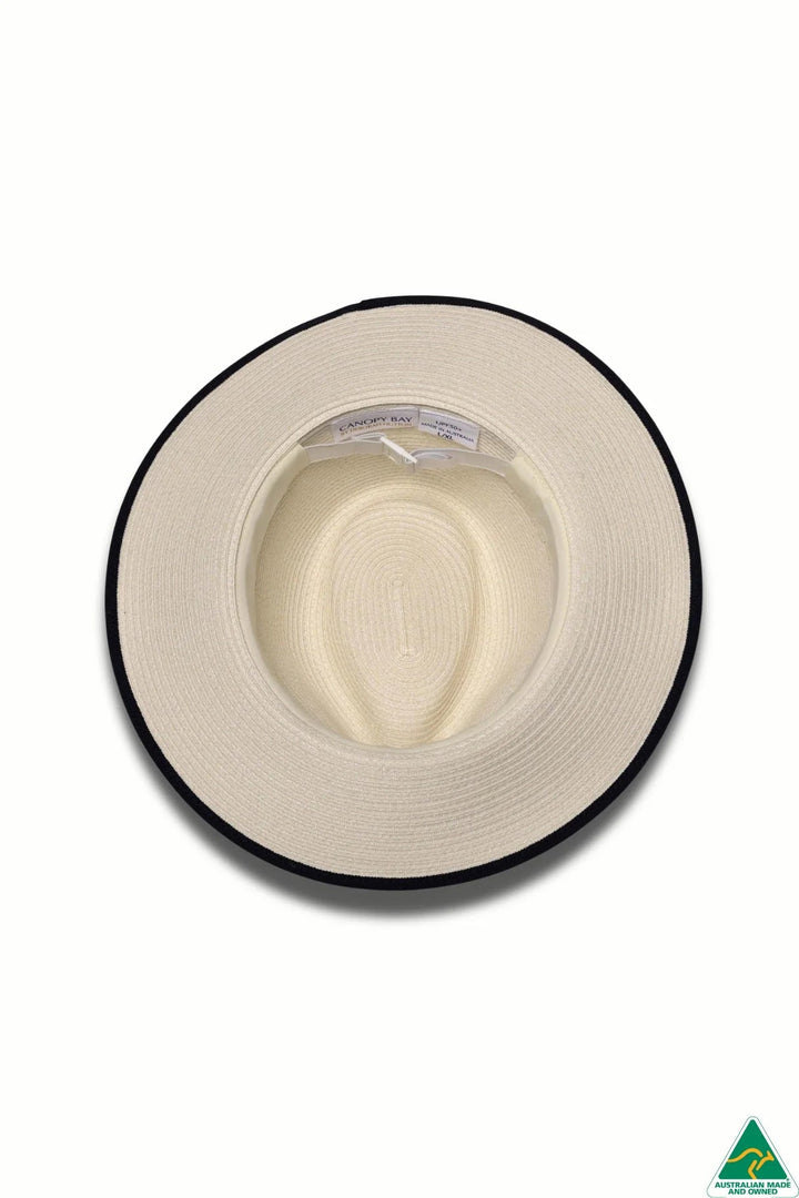 Deborah Hutton Hat 024 | UPF50+ | Windsor Ivory/Navy | 56cm - Suzie Anderson Home