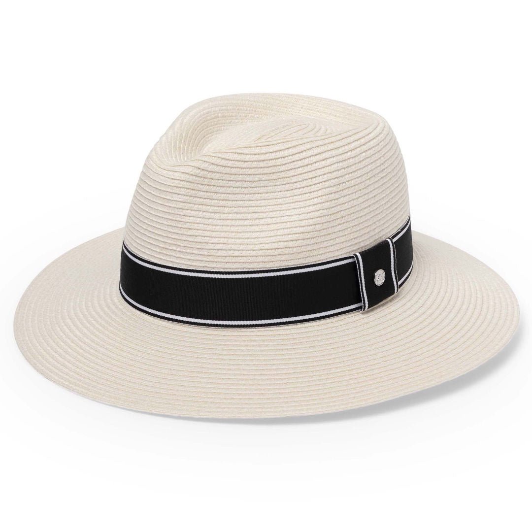 Deborah Hutton Summer Hat 038 | UPF50+ | Ivory/Black - Suzie Anderson Home