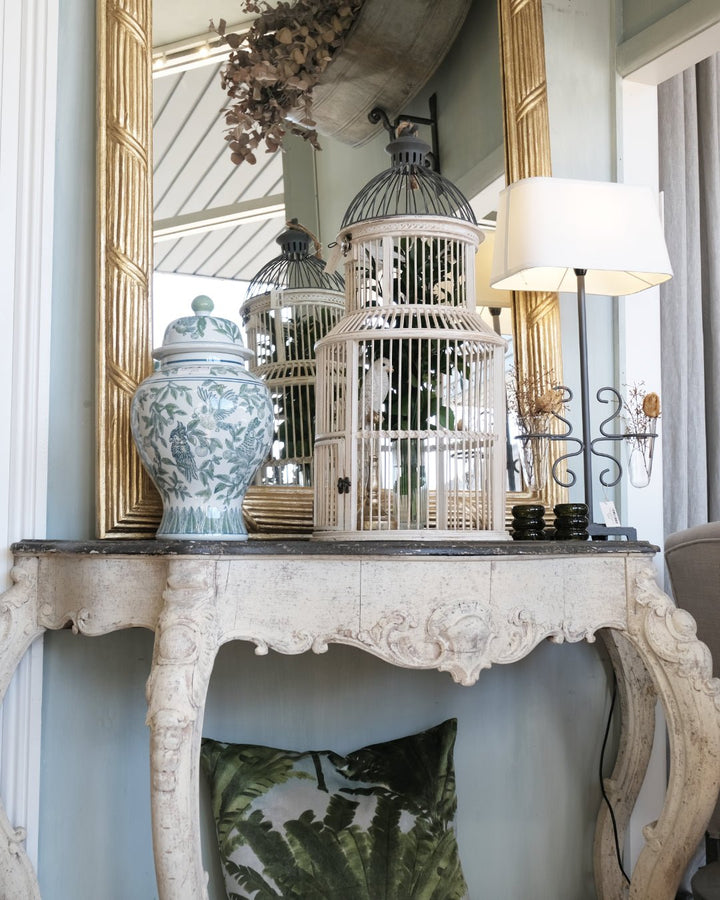 Decorative Bird Cage | White | 36x78cm (Bird Cage Only) - Suzie Anderson Home