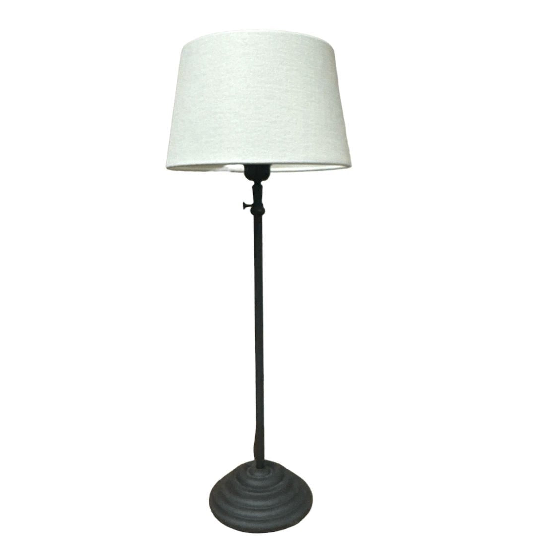 Delphi Adjustable table lamp Base | Lead Grey | H55 - 70cm - Suzie Anderson Home