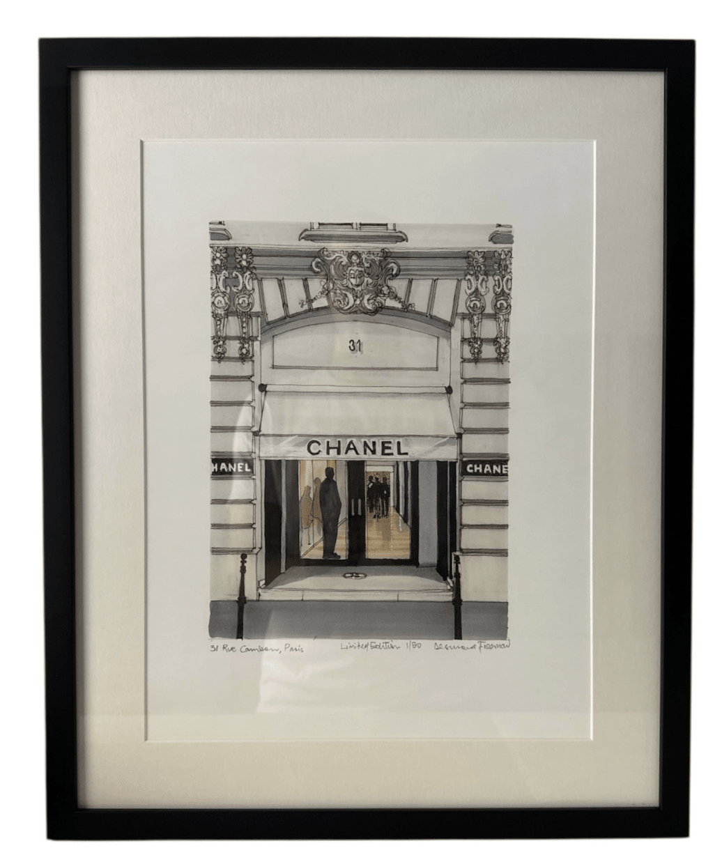 Desmond Freeman | Black Framed 43.5 x 53.5cm | 31 Rue Cambon, Paris - Suzie Anderson Home