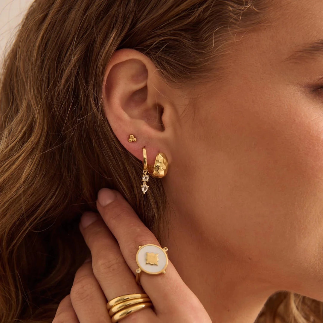 Dew Huggies | 18K Yellow Gold Plate | Murkani - Suzie Anderson Home
