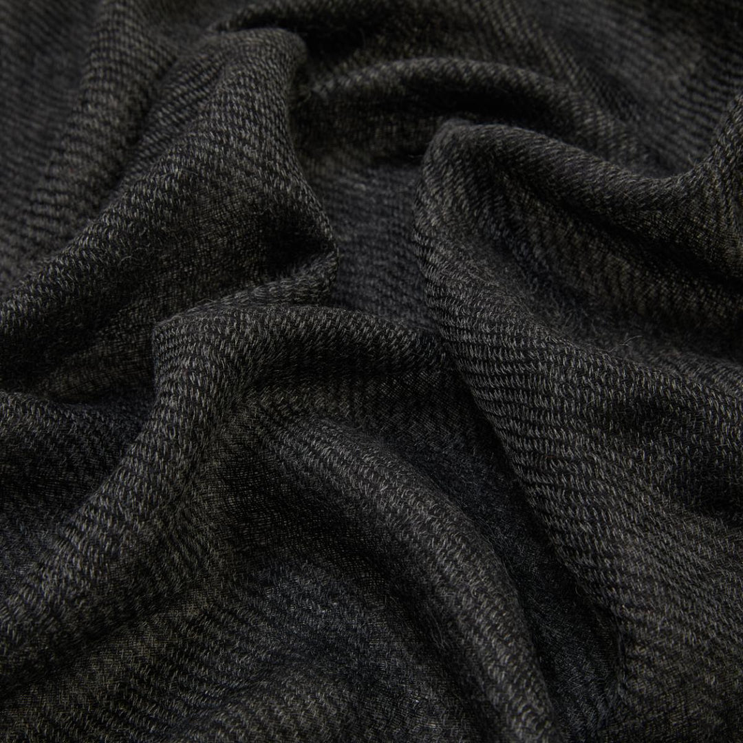 Diana Charcoal Merino Wool Scarf –70 x 180 cm - Suzie Anderson Home