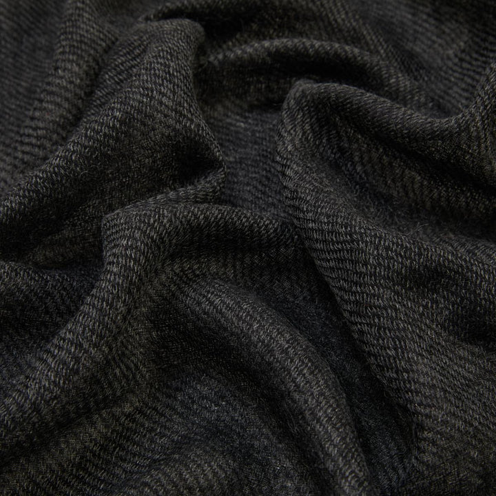 Diana Charcoal Merino Wool Scarf –70 x 180 cm - Suzie Anderson Home