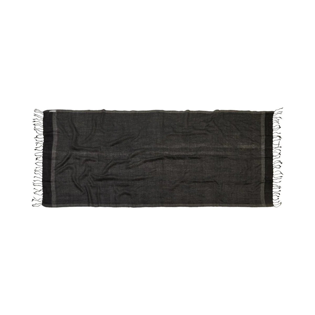 Diana Charcoal Merino Wool Scarf –70 x 180 cm - Suzie Anderson Home