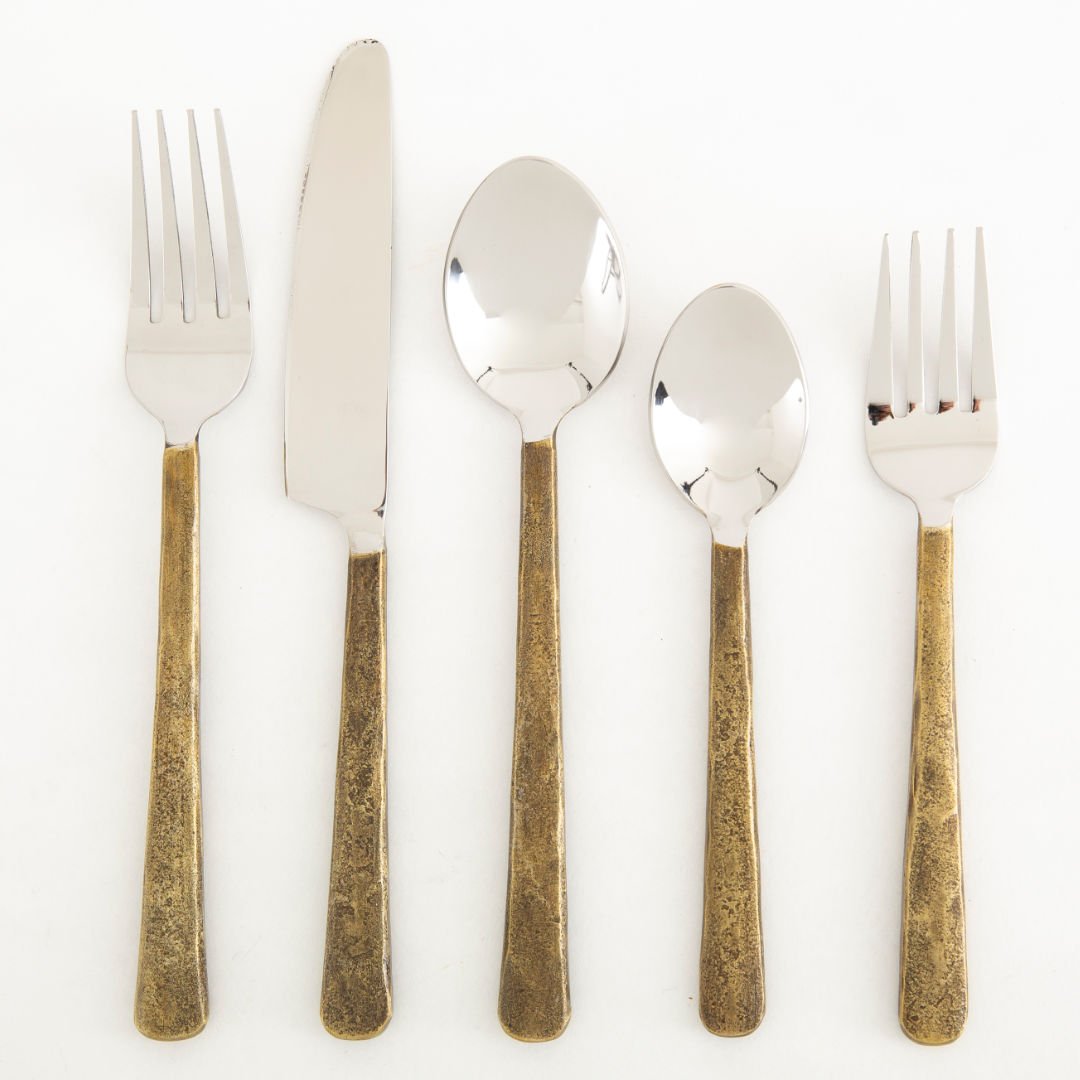 Dinah Cutlery Setting for One (5pce) | Flamant Belgium - Suzie Anderson Home