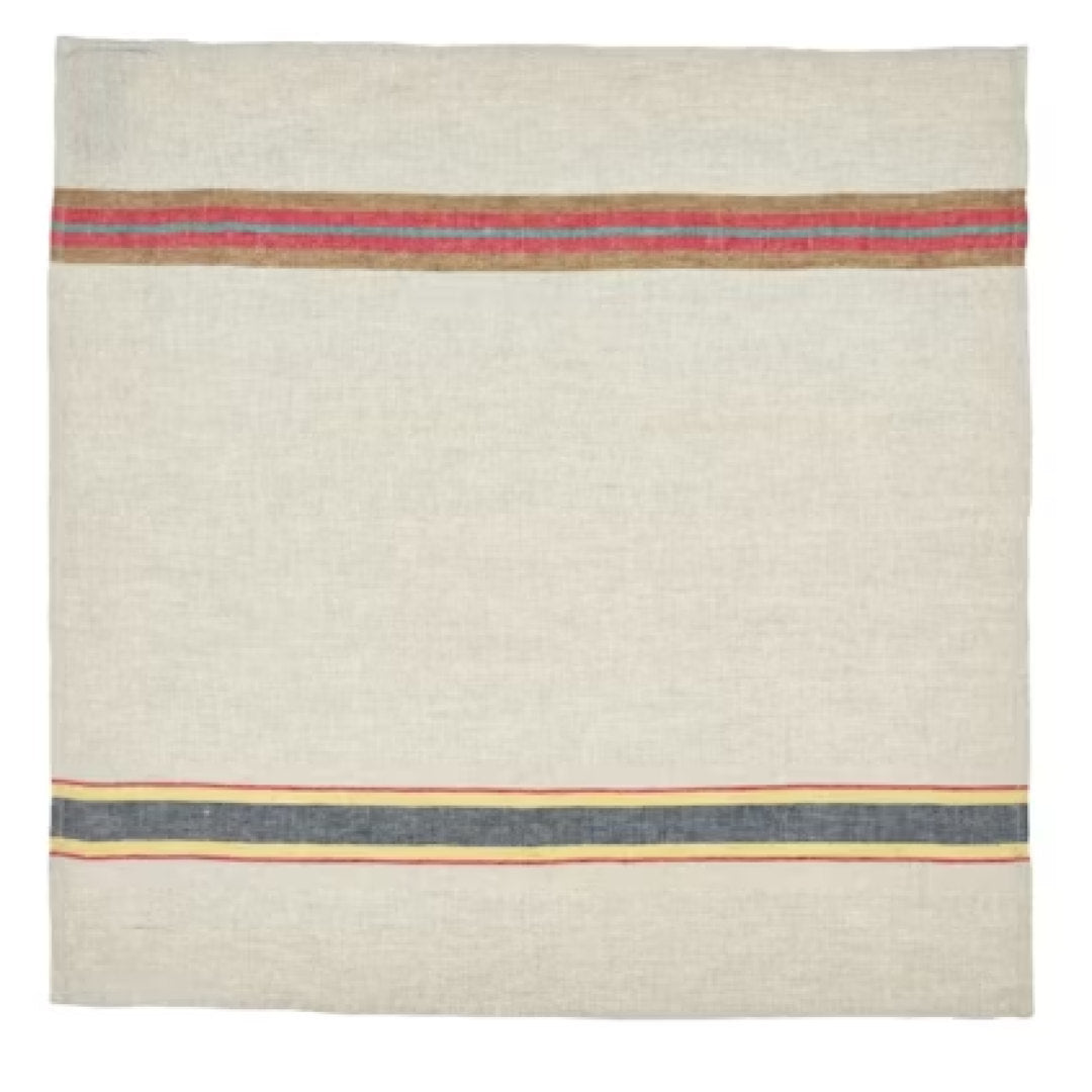 Dock Linen Tea Towel | Multi Stripe