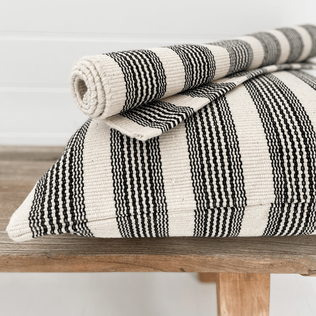 Domino Recycled Cotton Cushion & Poly Insert | 50x50cm (BOWRAL) - Suzie Anderson Home
