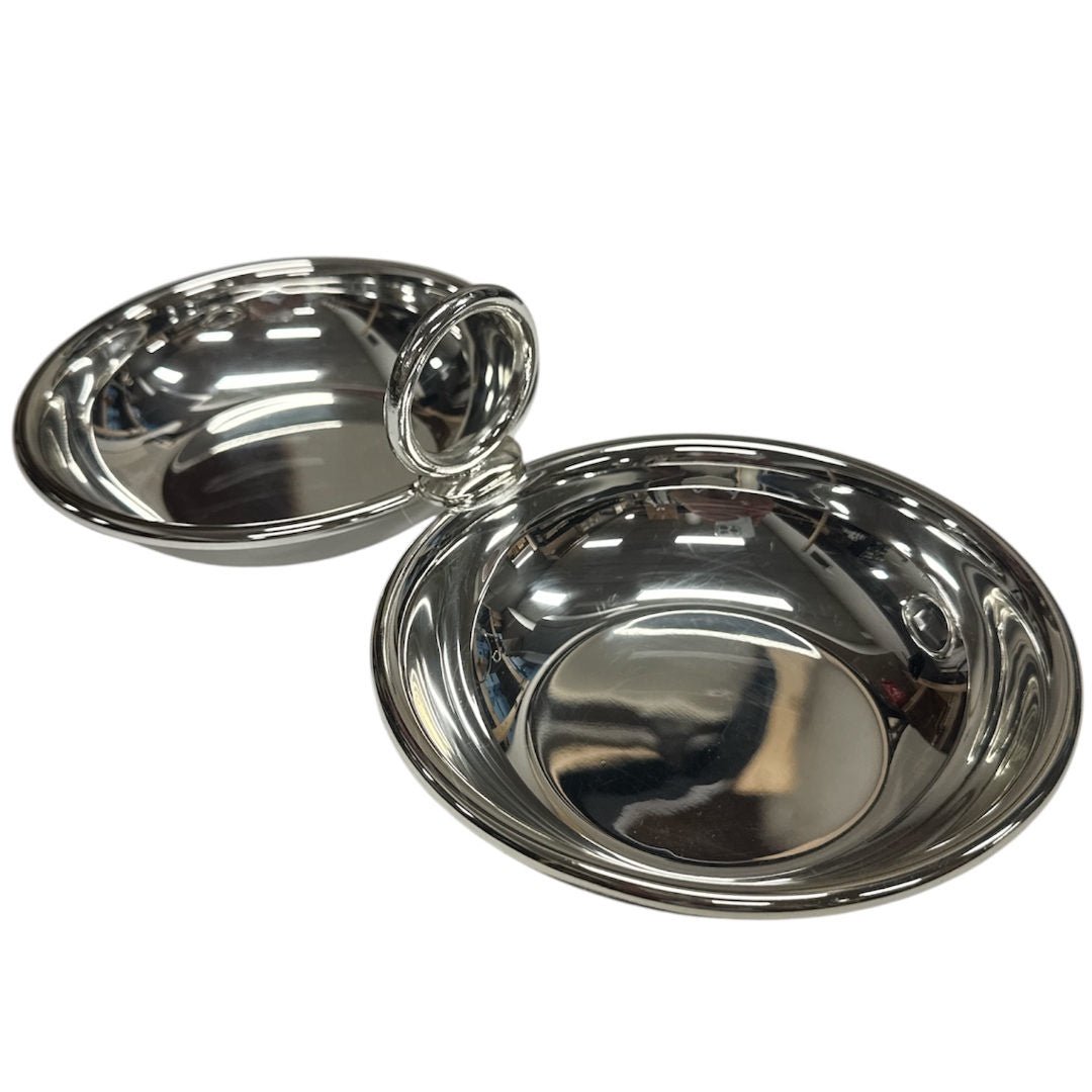 Double Silver Serving plate | Handcrafted in Turkey - Suzie Anderson Home