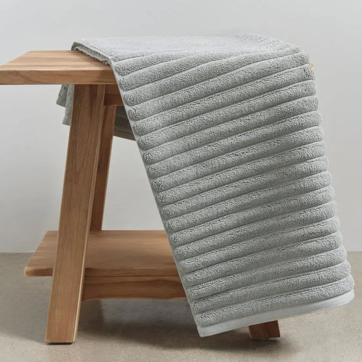 Bemboka Turkish Ribbed Bath Mat | Dove | 60x95cm