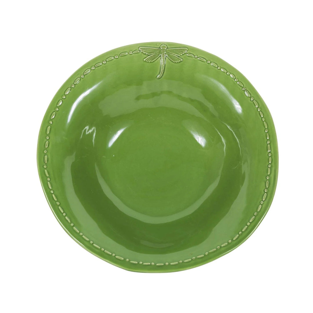 Dragonfly Ceramic | Green | Small Salad Bowl - Suzie Anderson Home