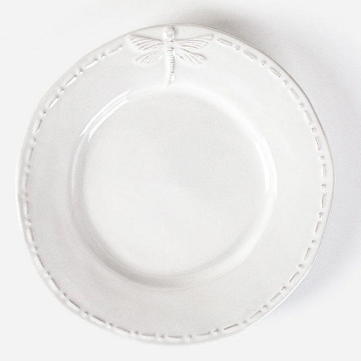 Dragonfly Stoneware | White | Dinner Plate (BOWRAL) - Suzie Anderson Home