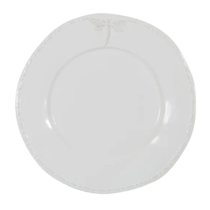 Dragonfly Stoneware | White | Dinner Plate (BOWRAL) - Suzie Anderson Home