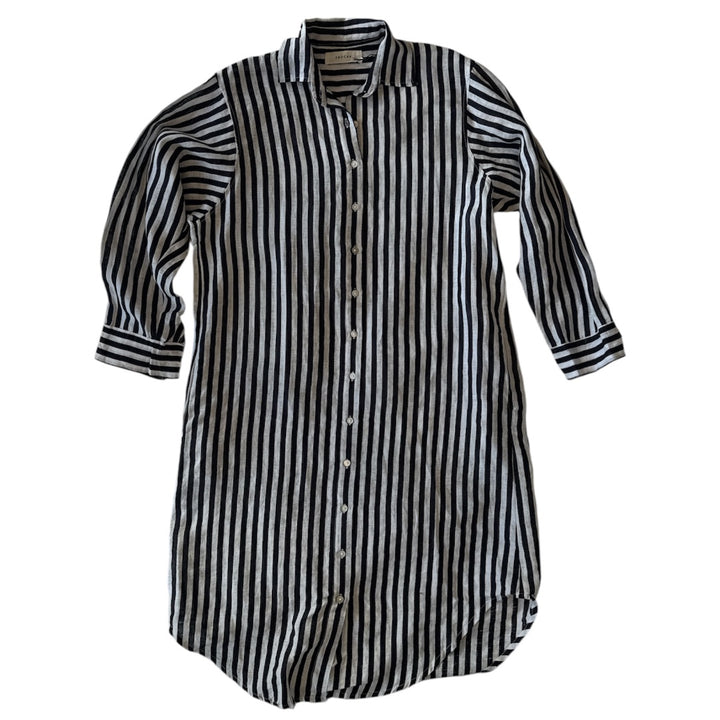 Frockk | Elena Shirt Dress | Indigo/White Stripe